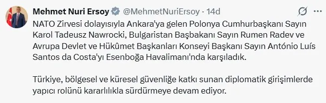 Ankara'da NATO trafiği hızlandı