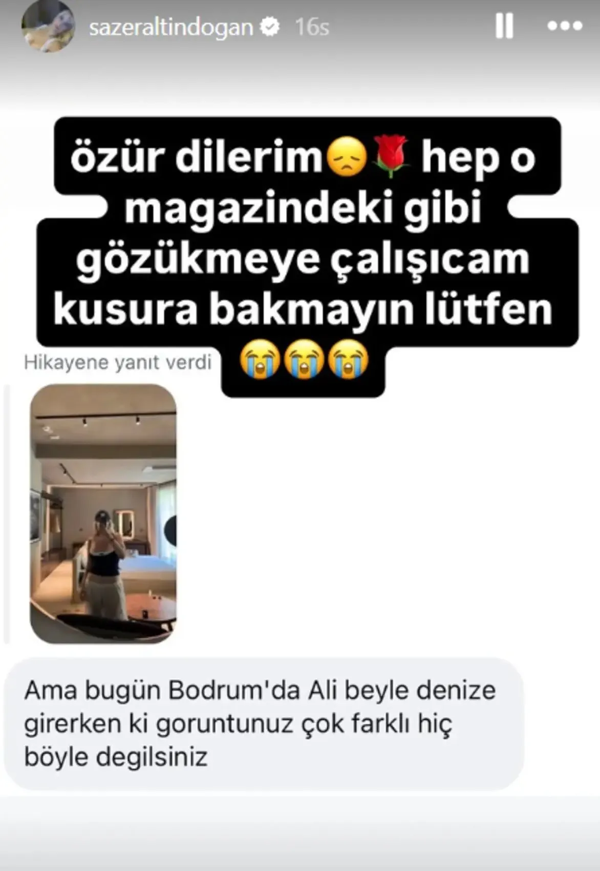 Ali Biçim in sevgilisi Şazer Altındoğan ın gerçek hali konuşuluyor! Eleştirilere kızdı 3