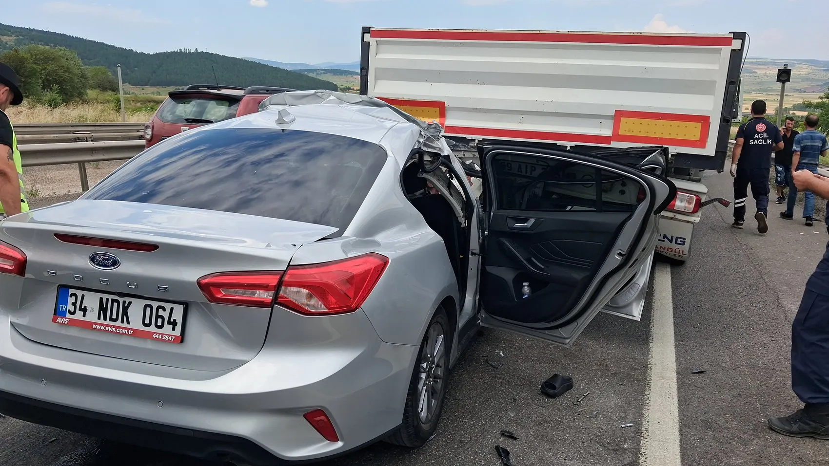 Karabük yolunda feci kaza 1 kişi hayatını kaybetti