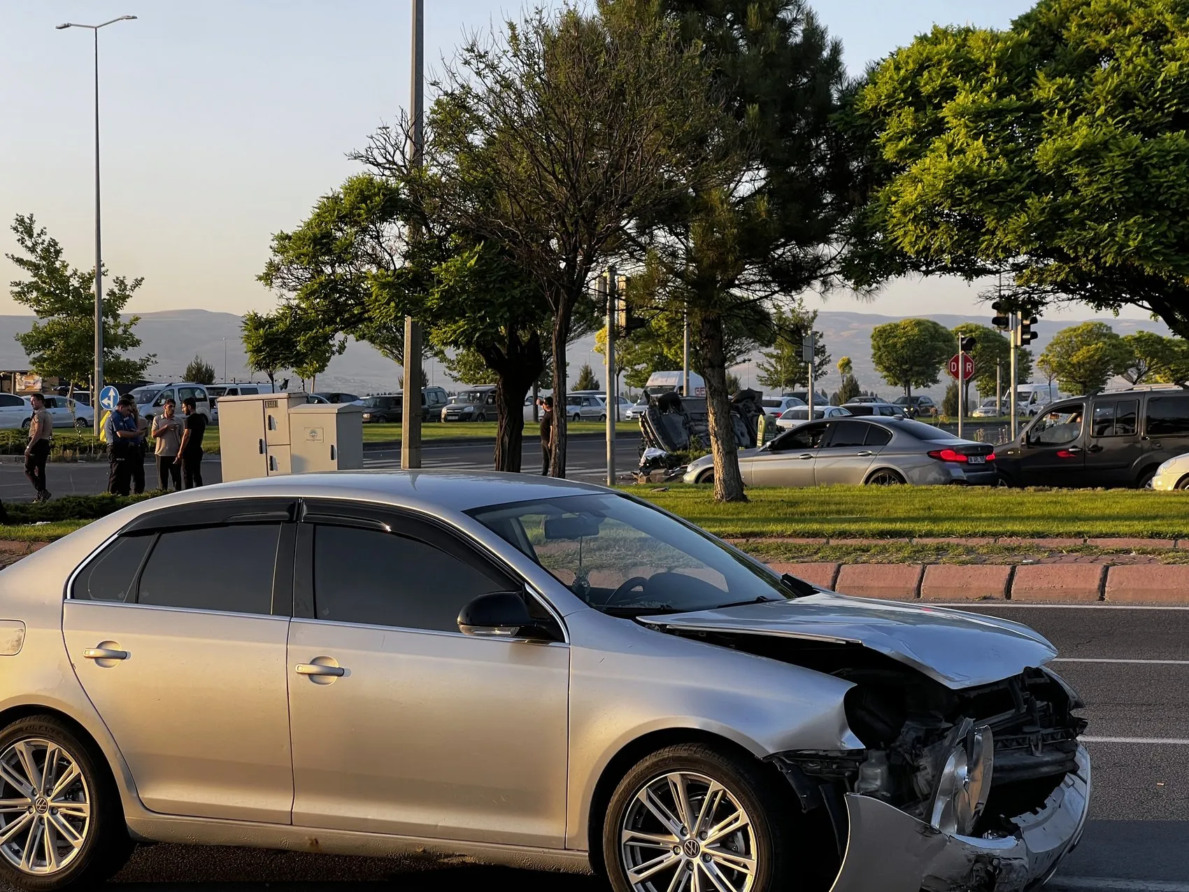 Kayseri'de akşam trafiğinde kaza 4 kişi hastaneye kaldırıldı