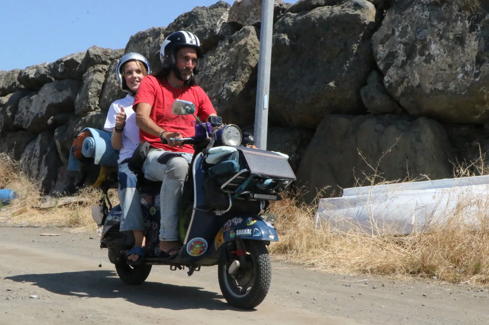 İtalyan baba ve oğlu dünya turunda rotayı Samsun’a çevirdi