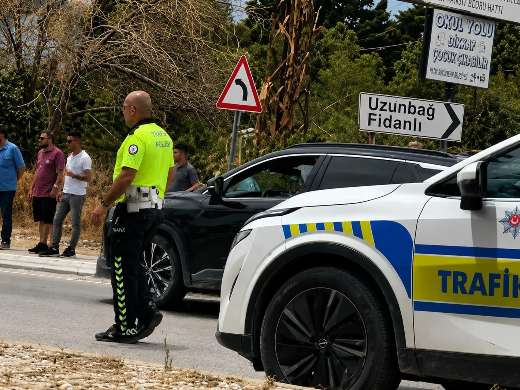 Hatay'da taziye yolunda feci kaza