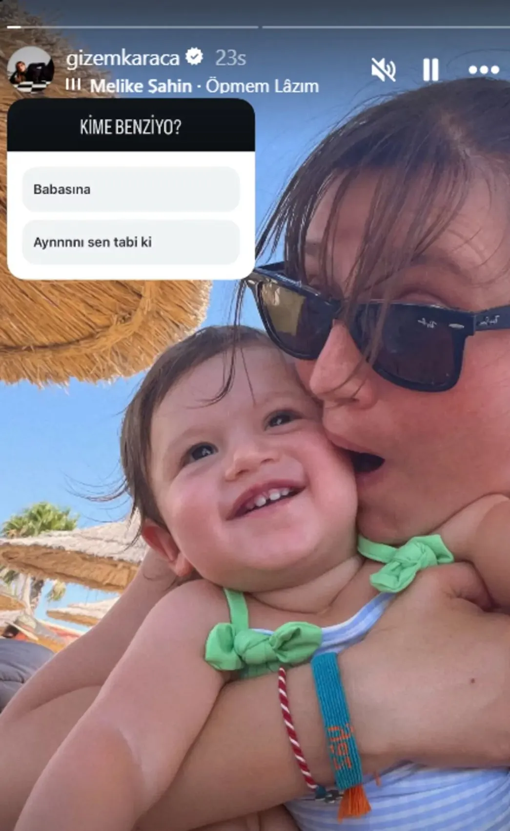 Gizem Karaca kızı Leyla Yaz ın son halini paylaştı! "Kime benziyor?" diye sordu 2
