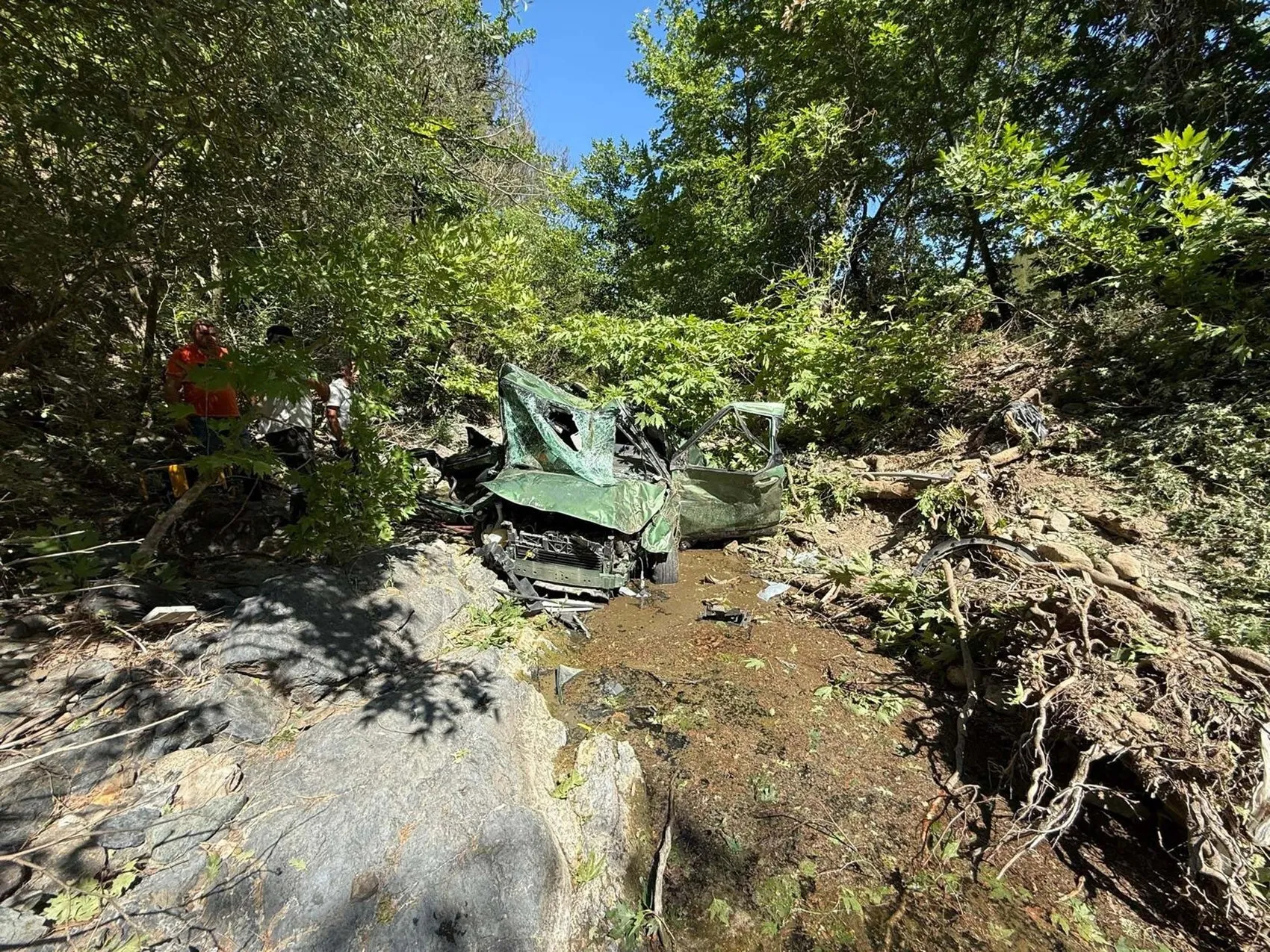 Çanakkale Yenice yolunda feci kaza İki kişi hayatını kaybetti