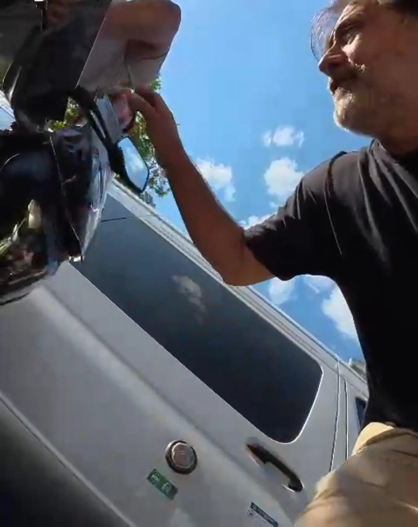 Keşan'da motosiklet kazası kamerada