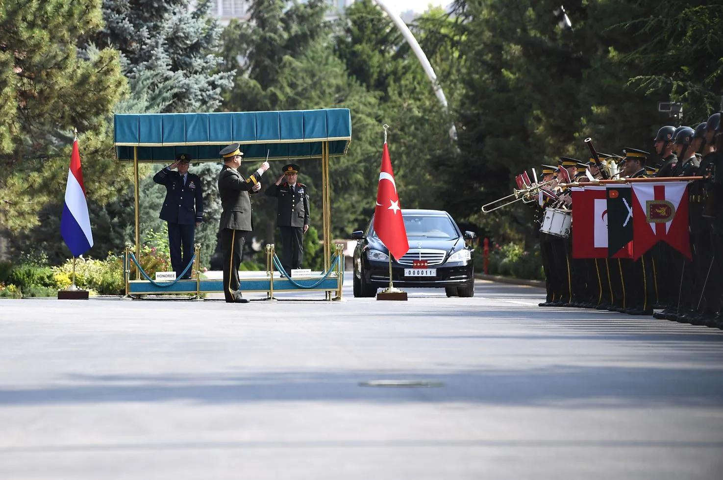 Genelkurmay Başkanlığında Hollandalı komutan için resmi karşılama töreni yapıldı