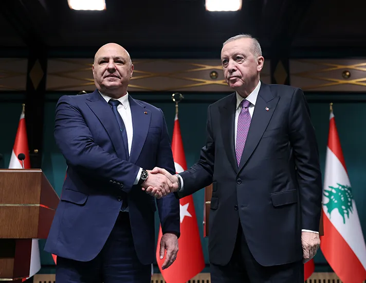 Erdoğan ve Avn Ankara'da Lübnan'ın Geleceğini Konuştu