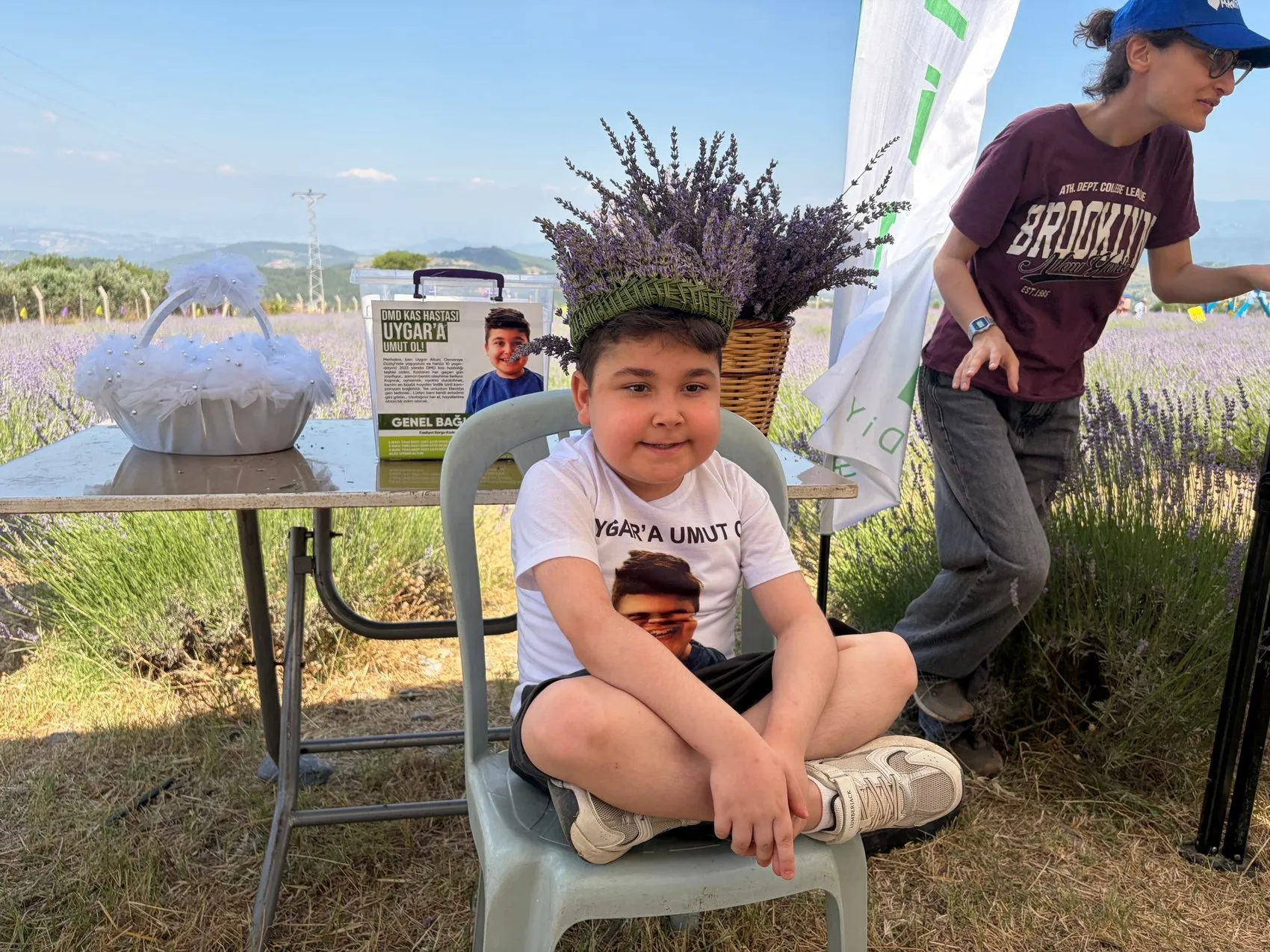 Osmaniye'de lavanta bahçesi 11 yaşındaki Uygar için açıldı