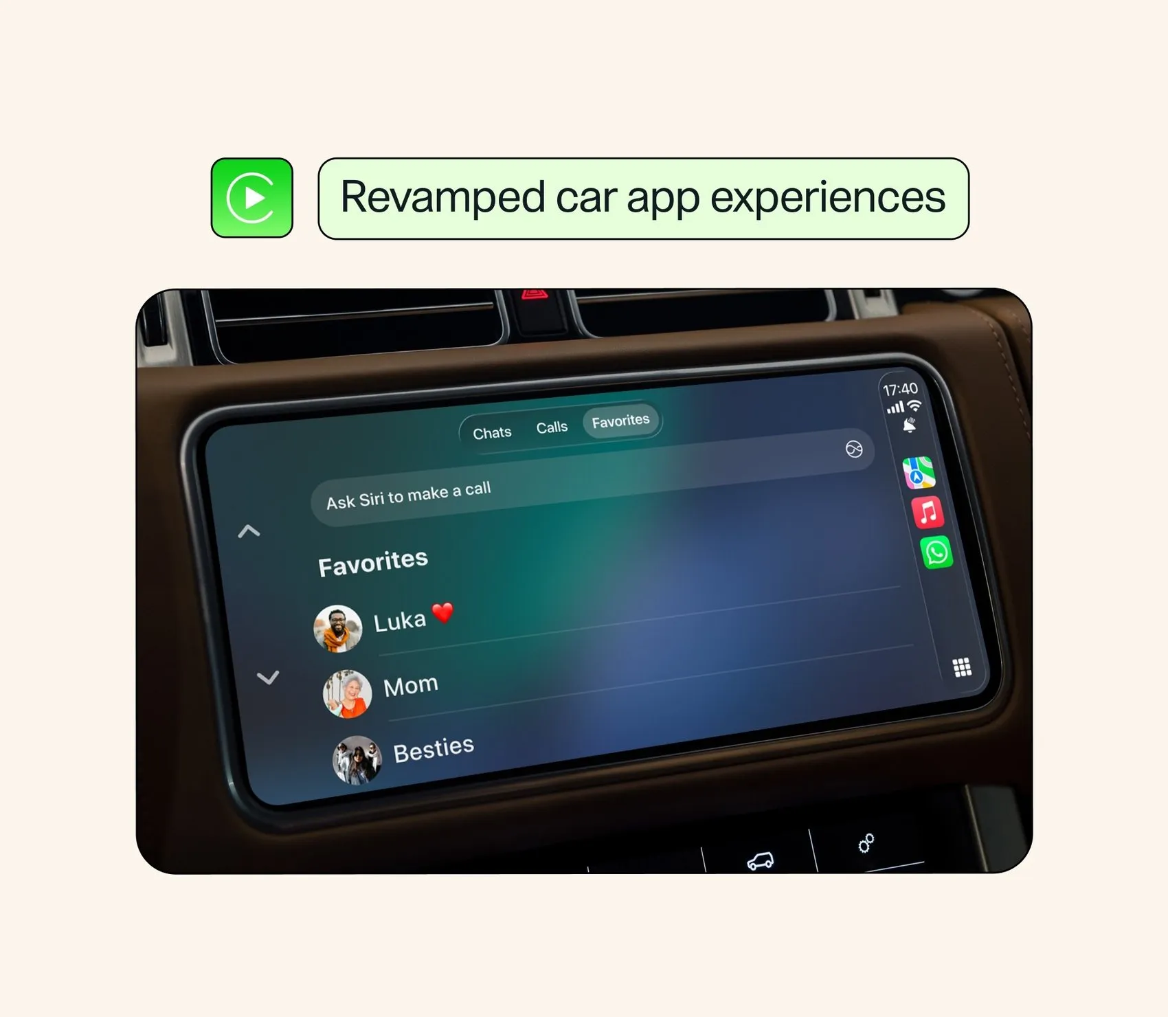 Whatsapp Apple CarPlay & Android Auto