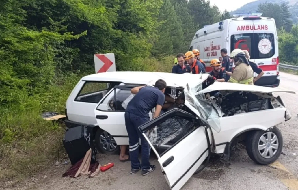 Safranbolu yolunda feci kaza 1 kişi hayatını kaybetti