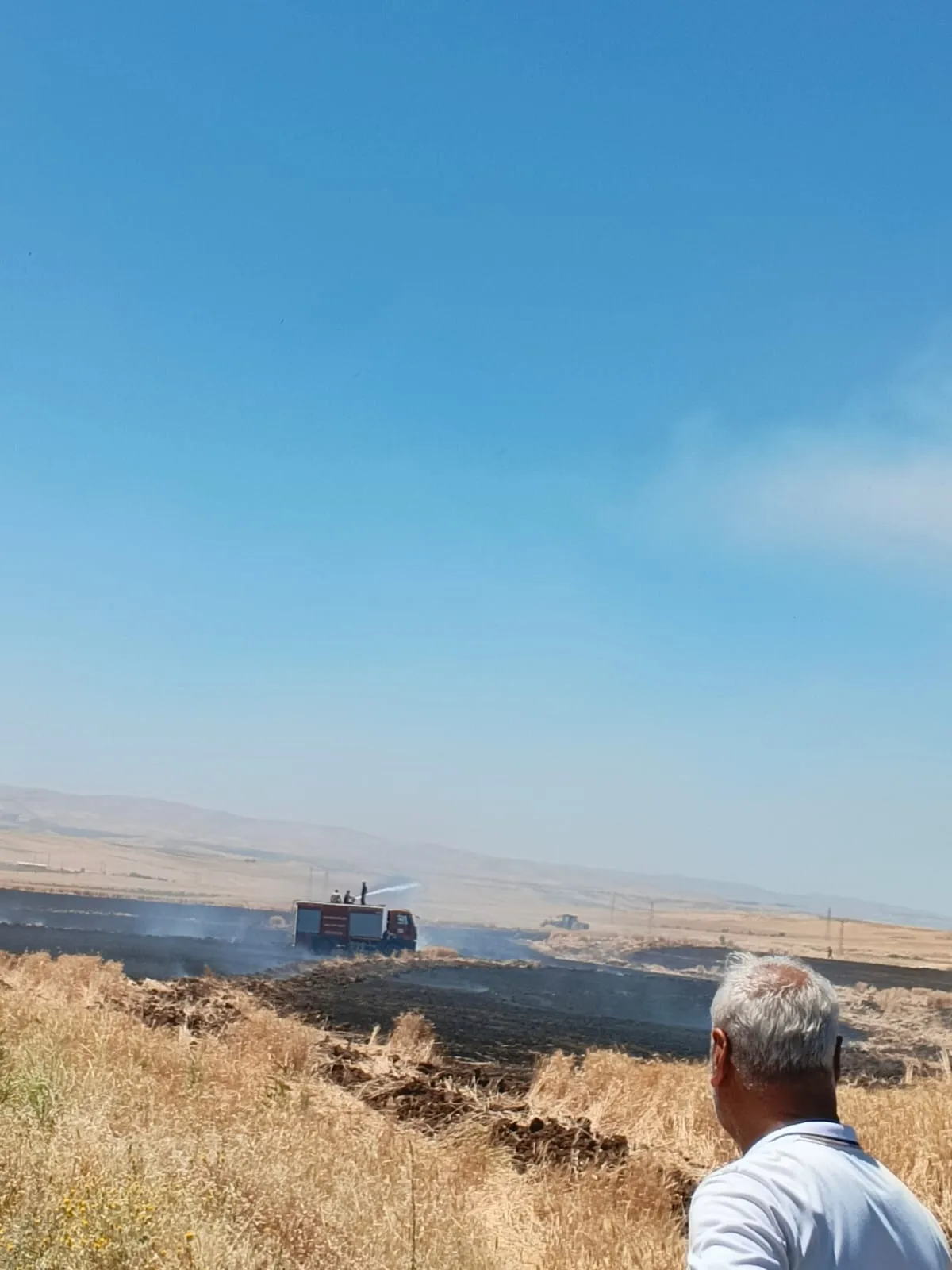 Siirt’te hasat bekleyen 800 dönüm buğday alevlere teslim oldu