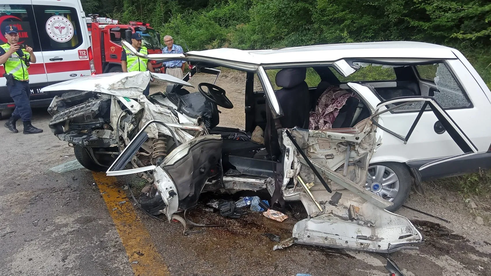 Safranbolu’da feci kazada hayatını kaybeden çift son yolculuğuna uğurlandı