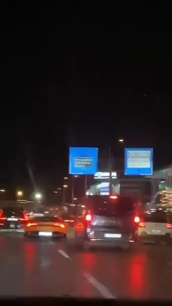 Bursa trafiğinde tehlikeli sürüş kamerada
