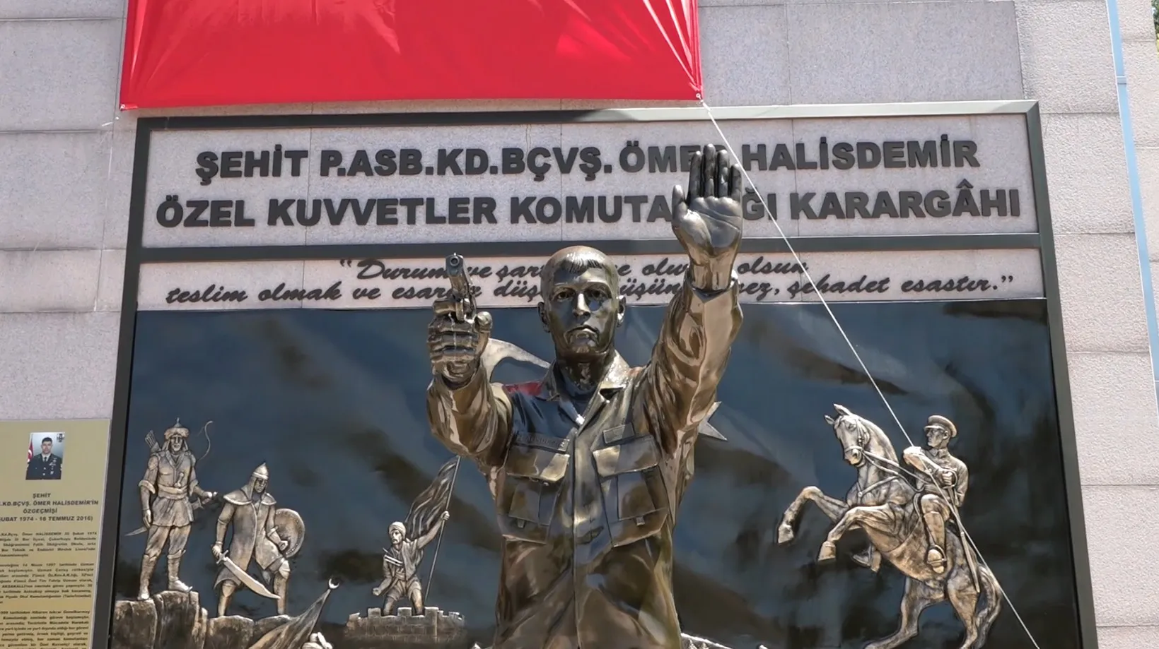 Ömer Halisdemir’in destan yazdığı o nokta havadan görüntülendi