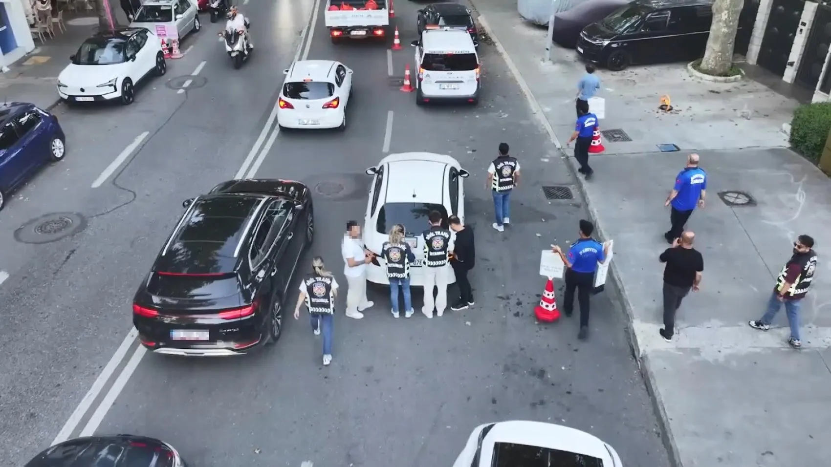 Sarıyer’de değnekçi denetimi 85 bin liraya yakın ceza kesildi