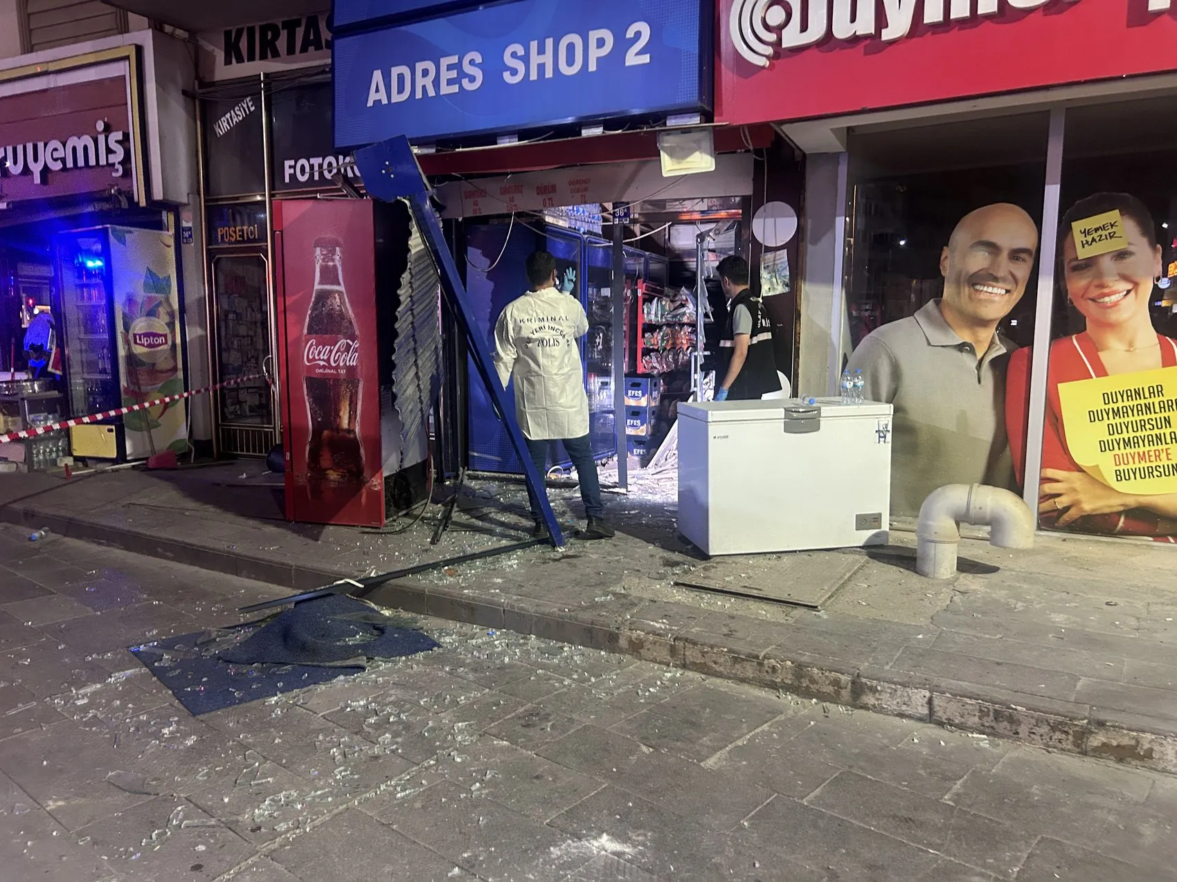Sivas'ta gece yarısı patlayan klima korkuttu