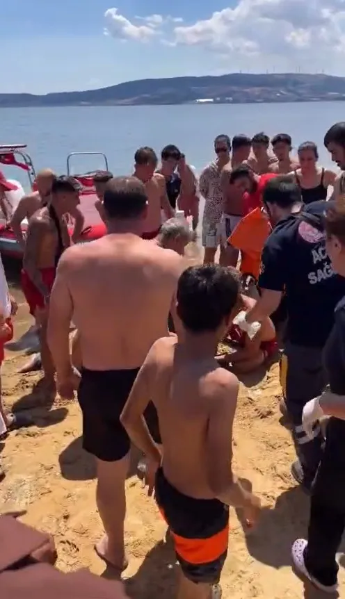 Erdek'te boğulan kişiyi dron operatörü kurtardı