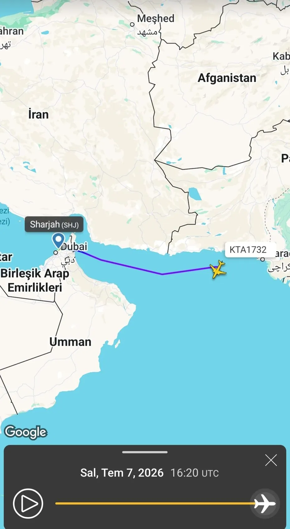 Arap Denizi sularına gömülen kargo uçağının enkazına ulaşıldı