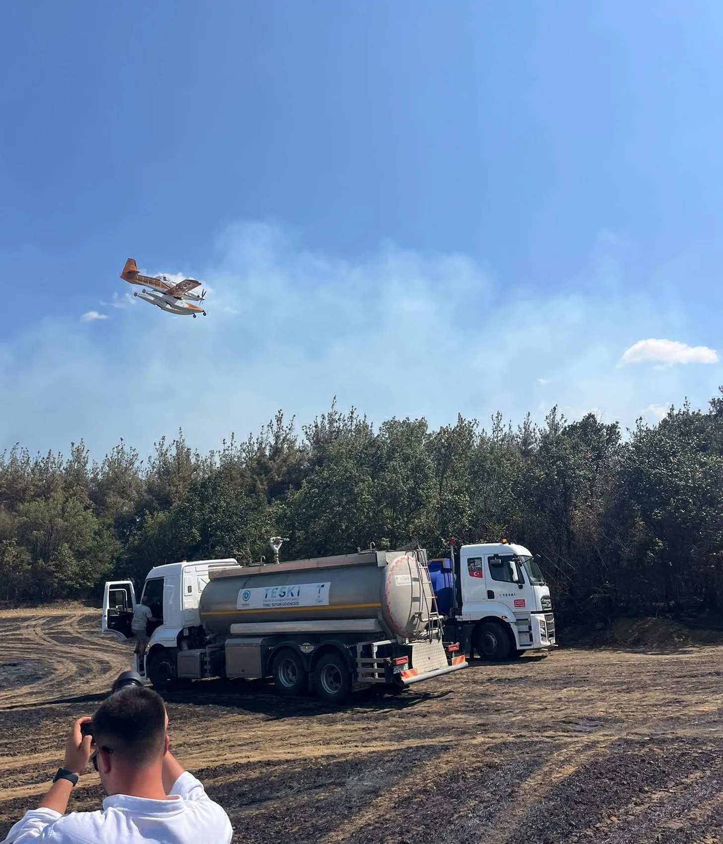 Tekirdağ Şarköy'de anız yangını ormana sıçradı