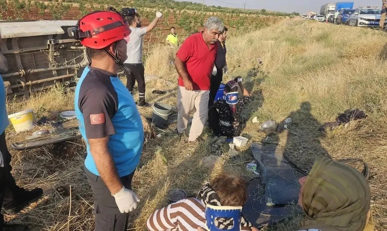 Suruç’ta devrilen minibüsün yaralıları iyileşiyor