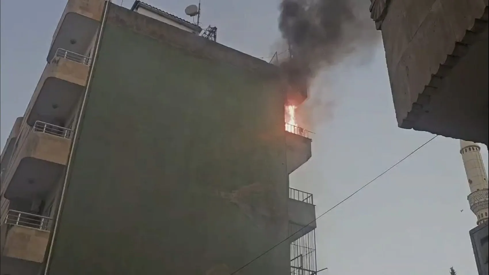 Nusaybin'de mutfak tüpü patladı İki kişi yaralandı
