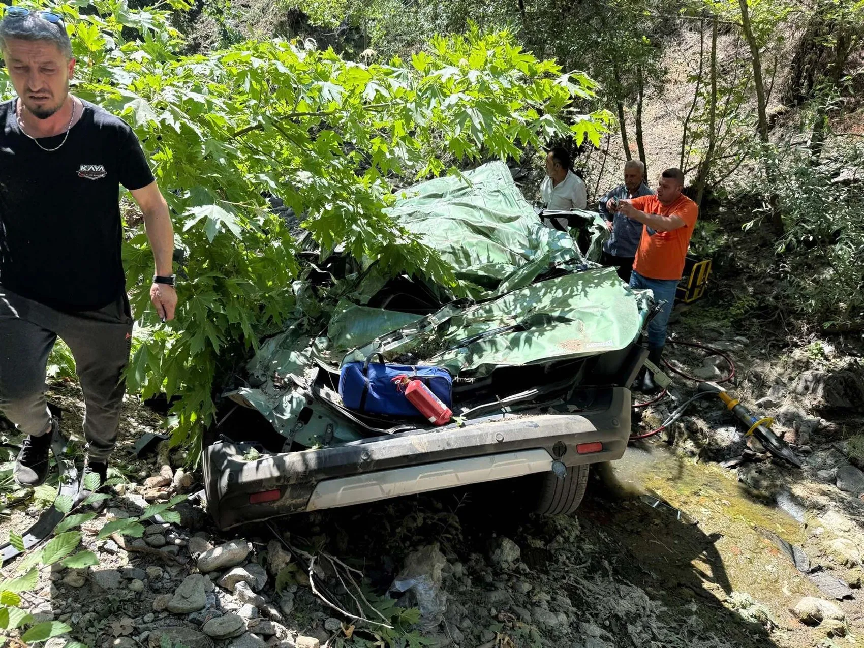 Çanakkale Yenice yolunda feci kaza İki kişi hayatını kaybetti