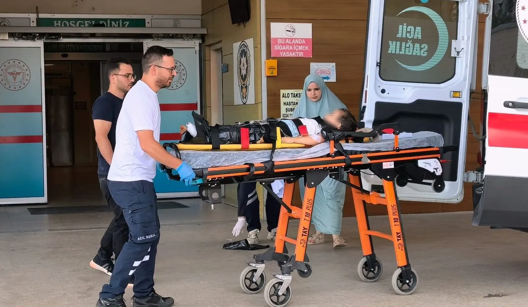 İnegöl’de bisikletli çocuğa hafriyat kamyonu çarptı