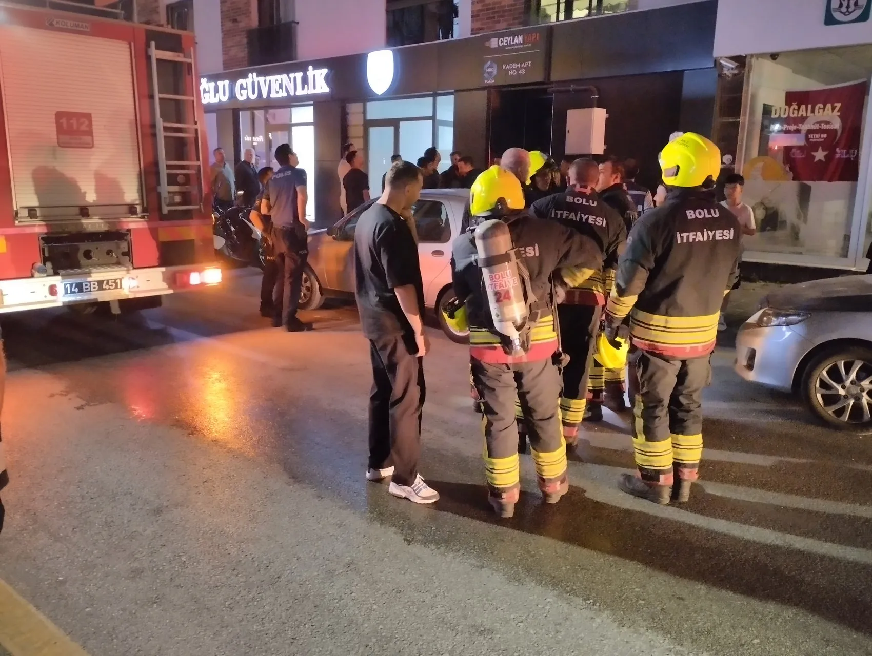 Bolu'da bir lamba patladı herkes sokağa fırladı