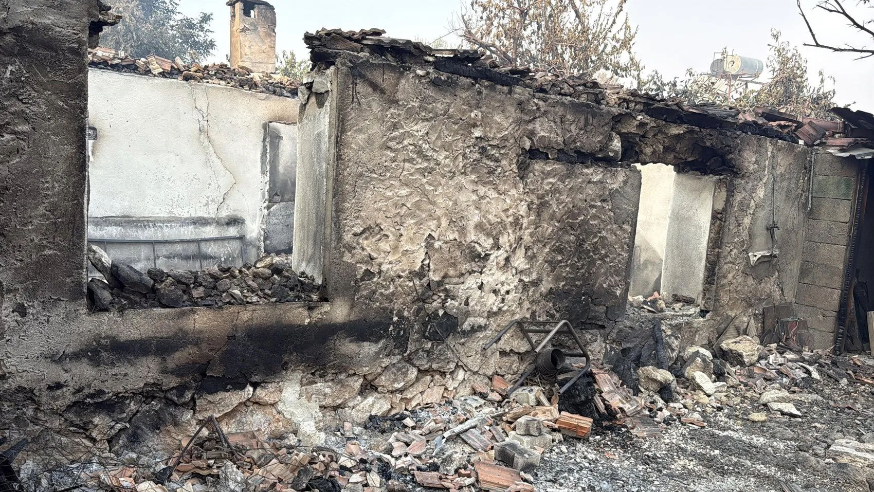 Seydikemer orman yangınında alevler evlere sıçradı