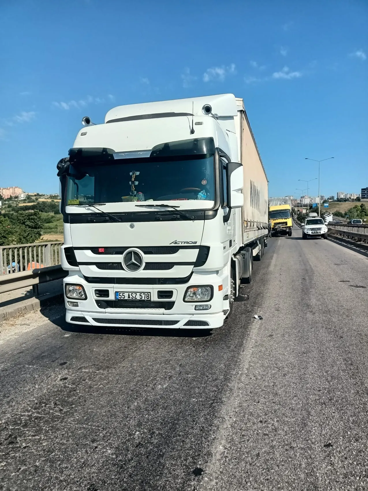 Samsun trafiğini felç eden zincirleme kaza