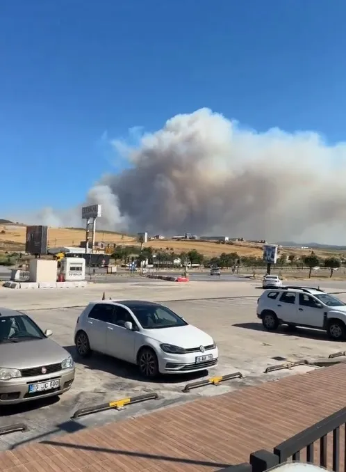 Balıkesir Susurluk ormanlarında yangın alarmı
