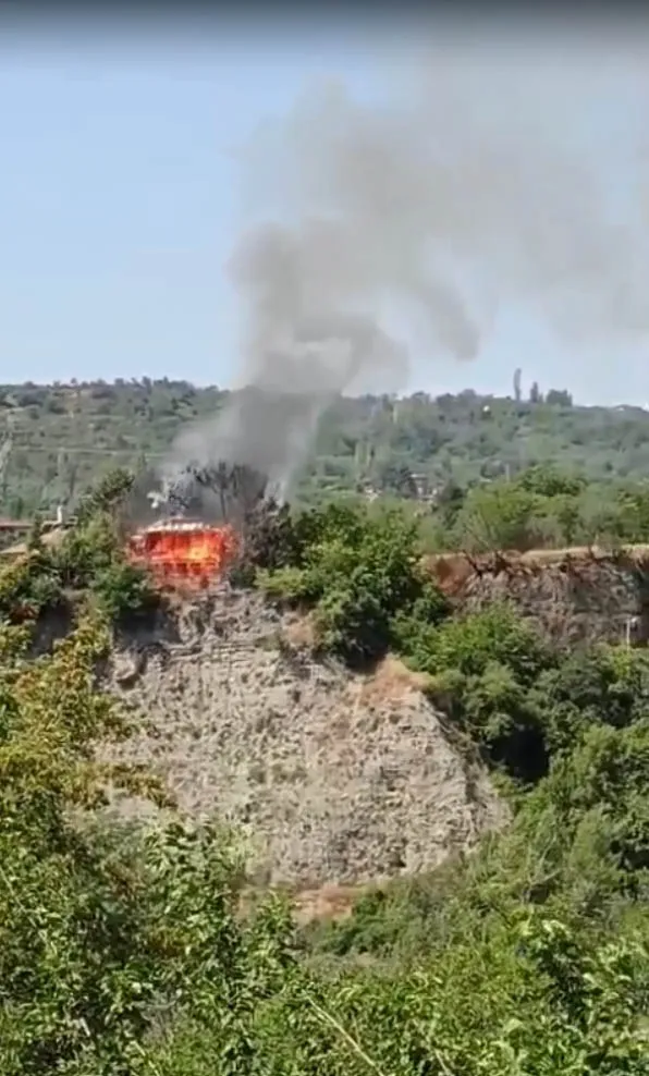 Tosya’da kır restoranı alevlere teslim oldu