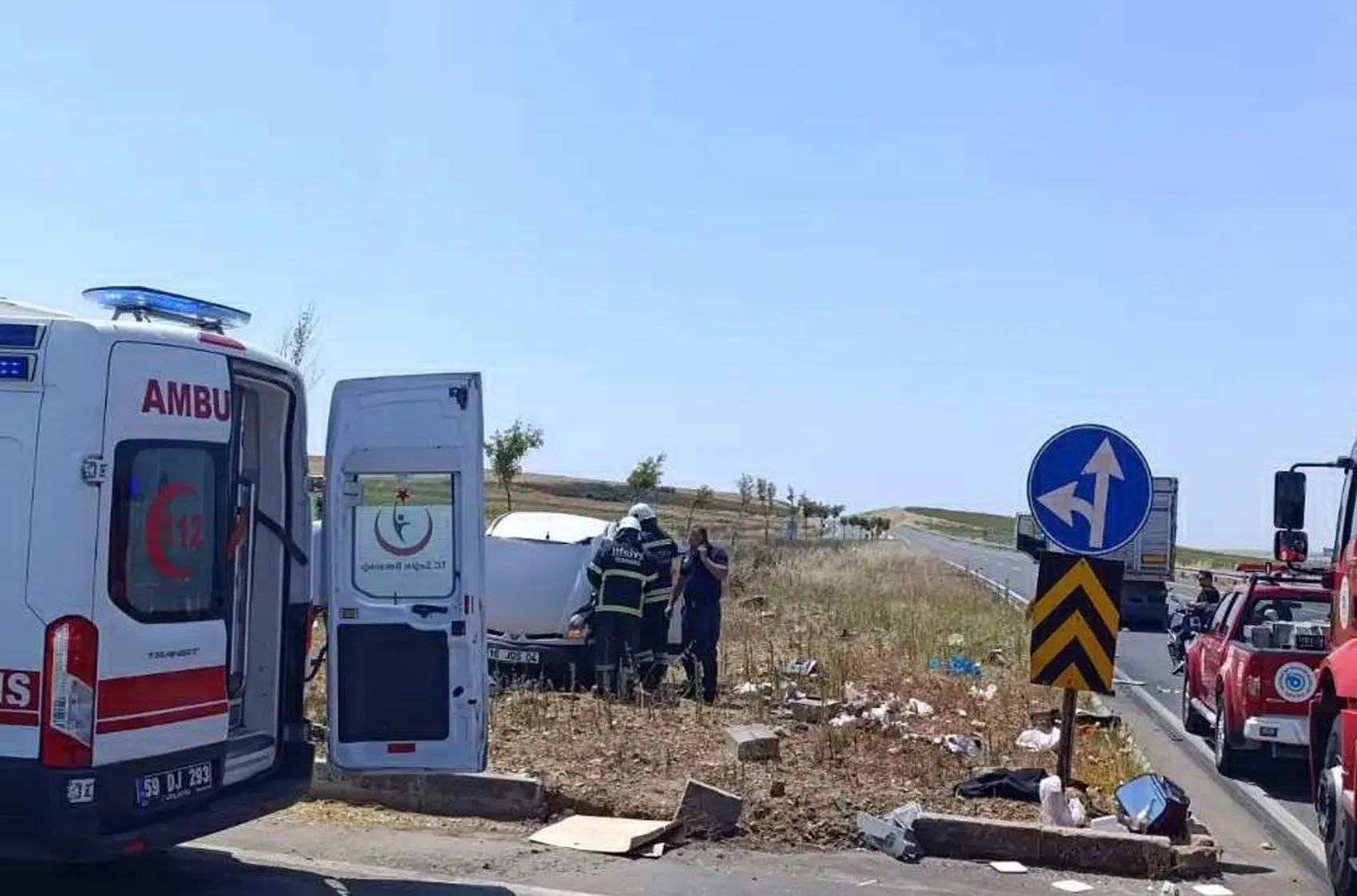 Tekirdağ'da kavşak kazası 2 kişi hayatını kaybetti