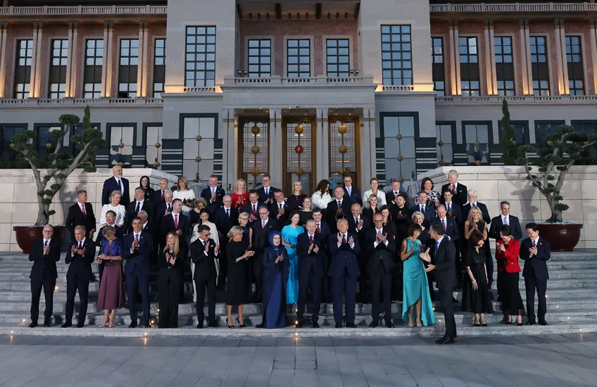 Erdoğan Külliye’de dünya liderlerini ağırladı