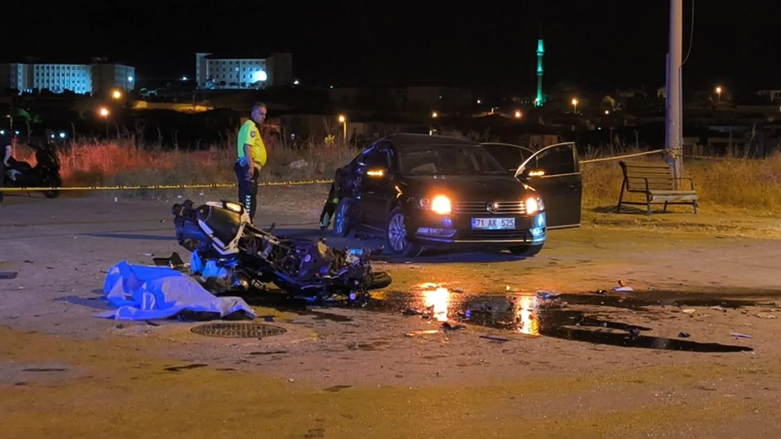 Kırıkkale'de motosikletli uzman çavuş trafik kazasında yaşamını yitirdi
