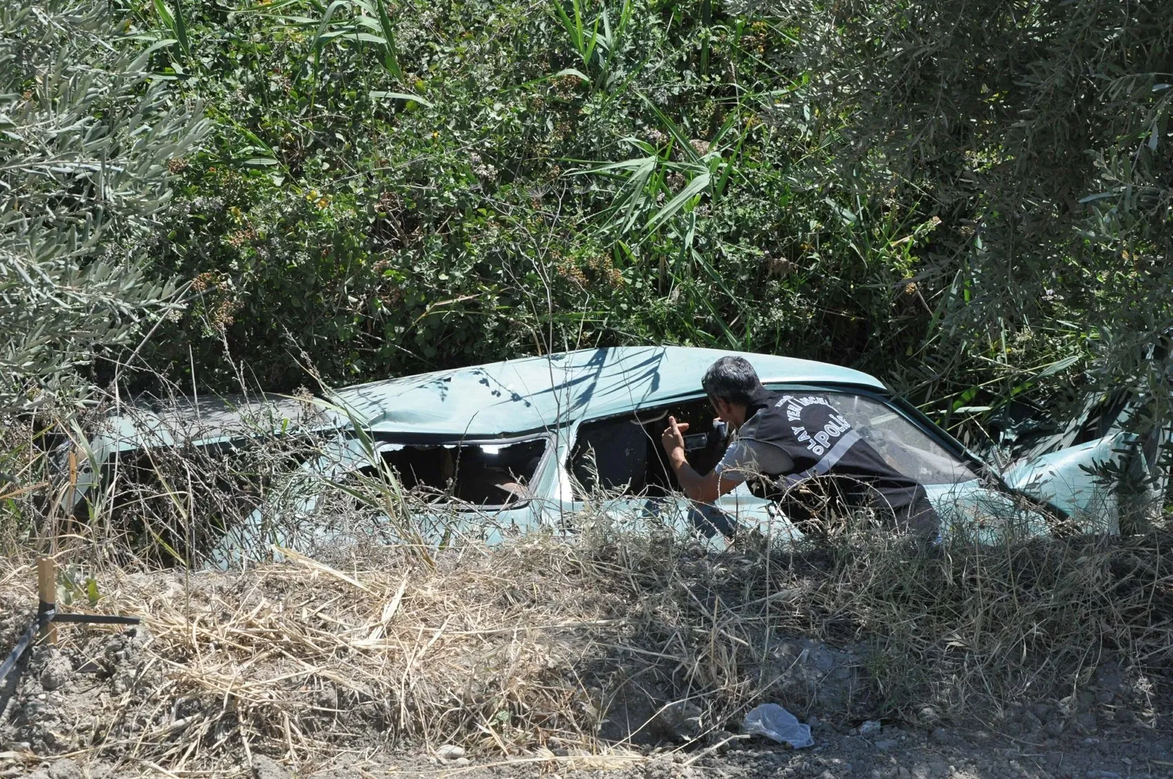 Manisa'da kayıp yaşlı adam kanala uçan aracında ölü bulundu