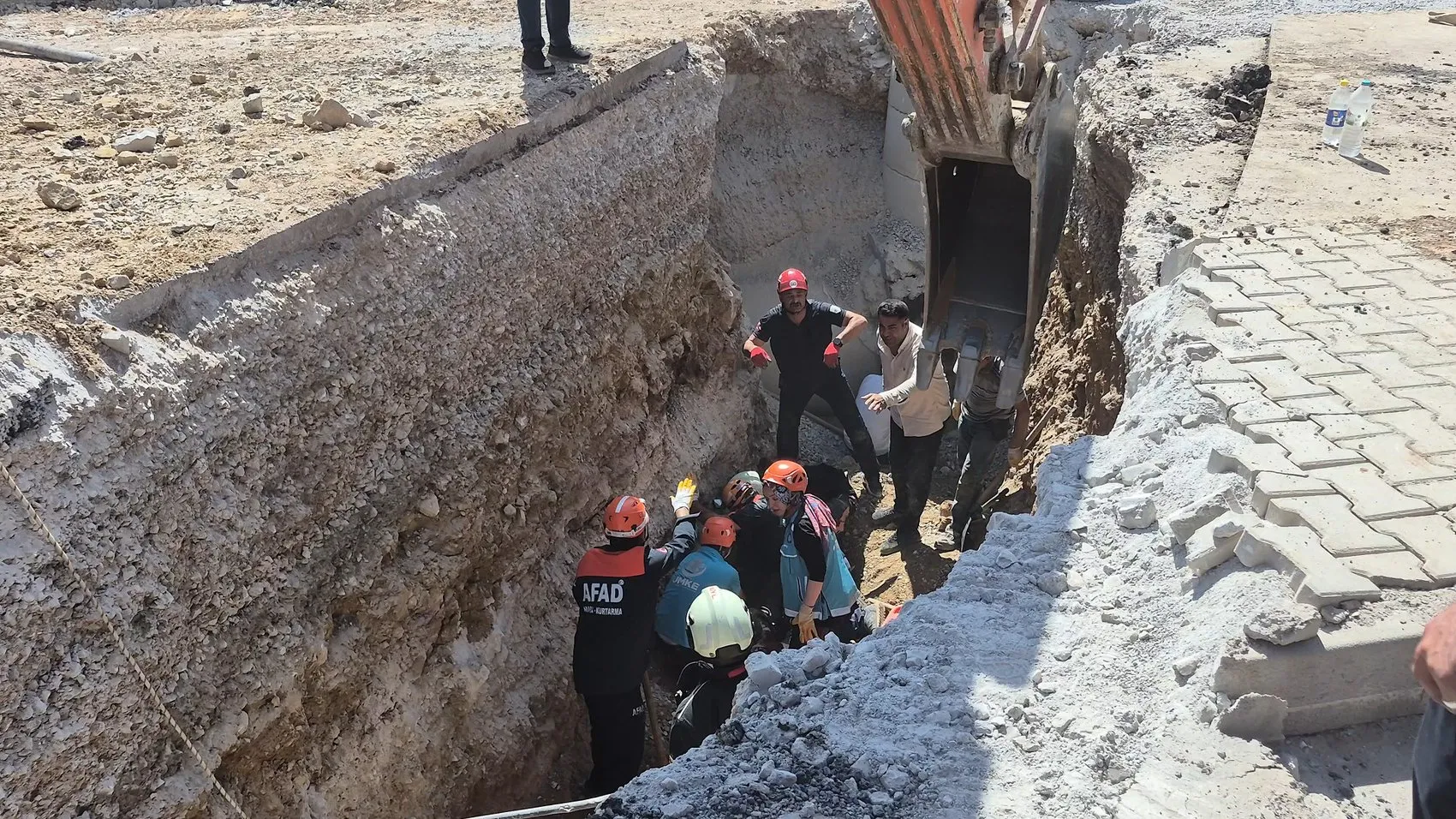 Malatya'da konut inşaatı şantiyesinde facia