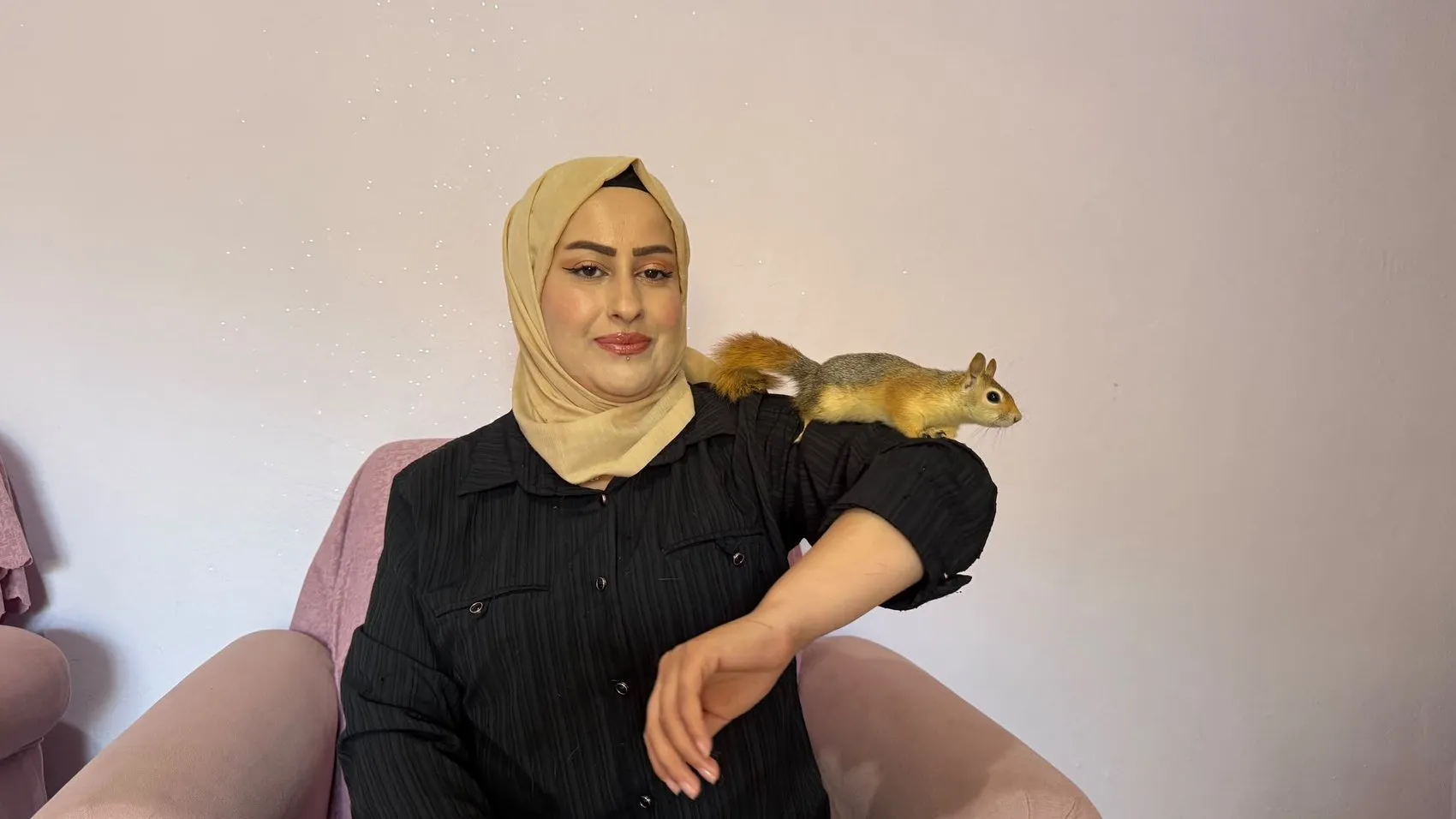 Şemdinli’de bir sincabın ilginç ev macerası