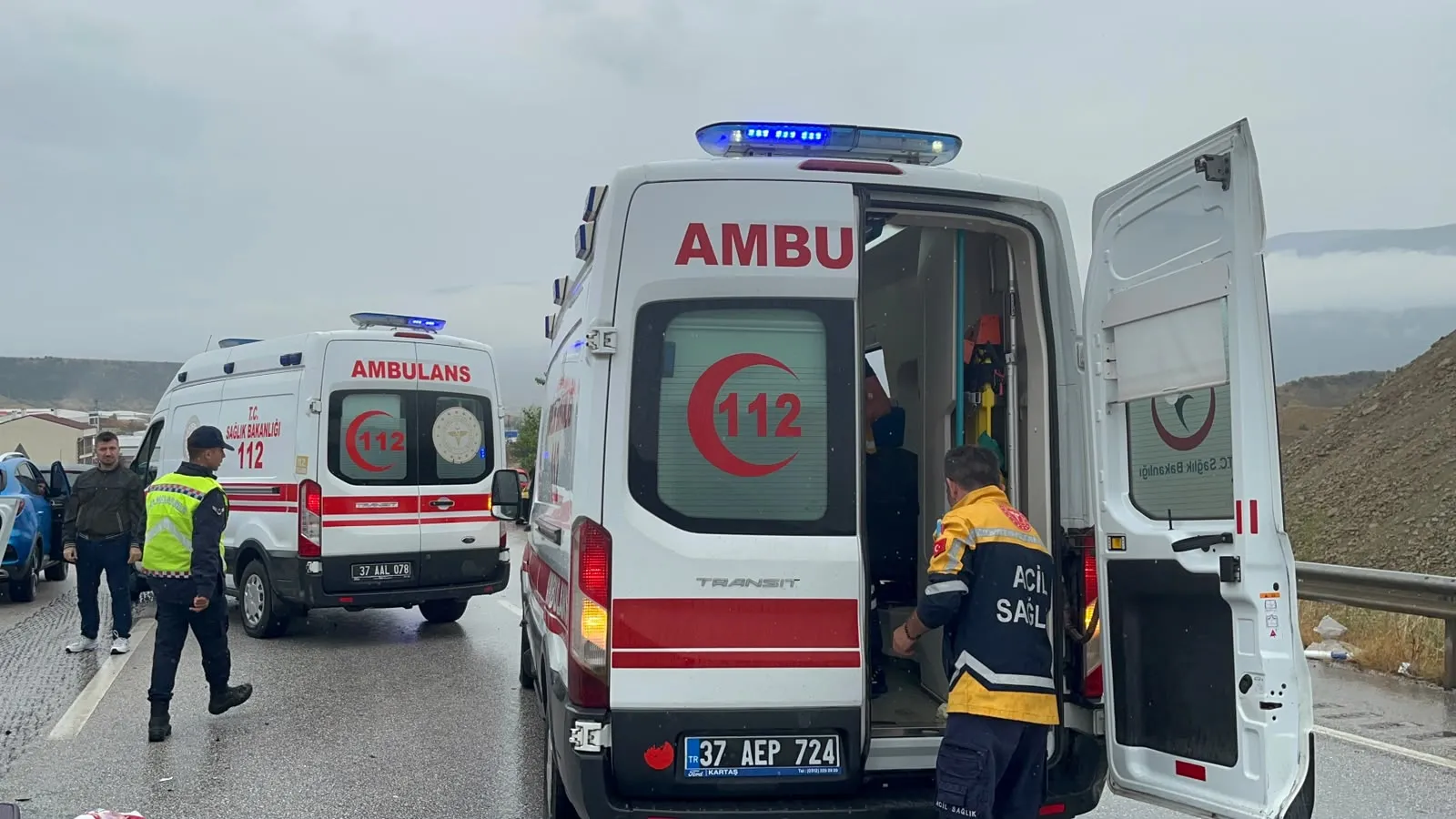 Kastamonu Tosya yolunda zincirleme facia