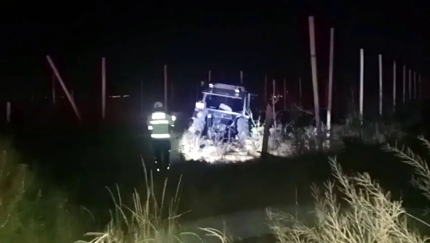 Niğde yolunda gece yarısı kaza Kamyonet alev topuna döndü