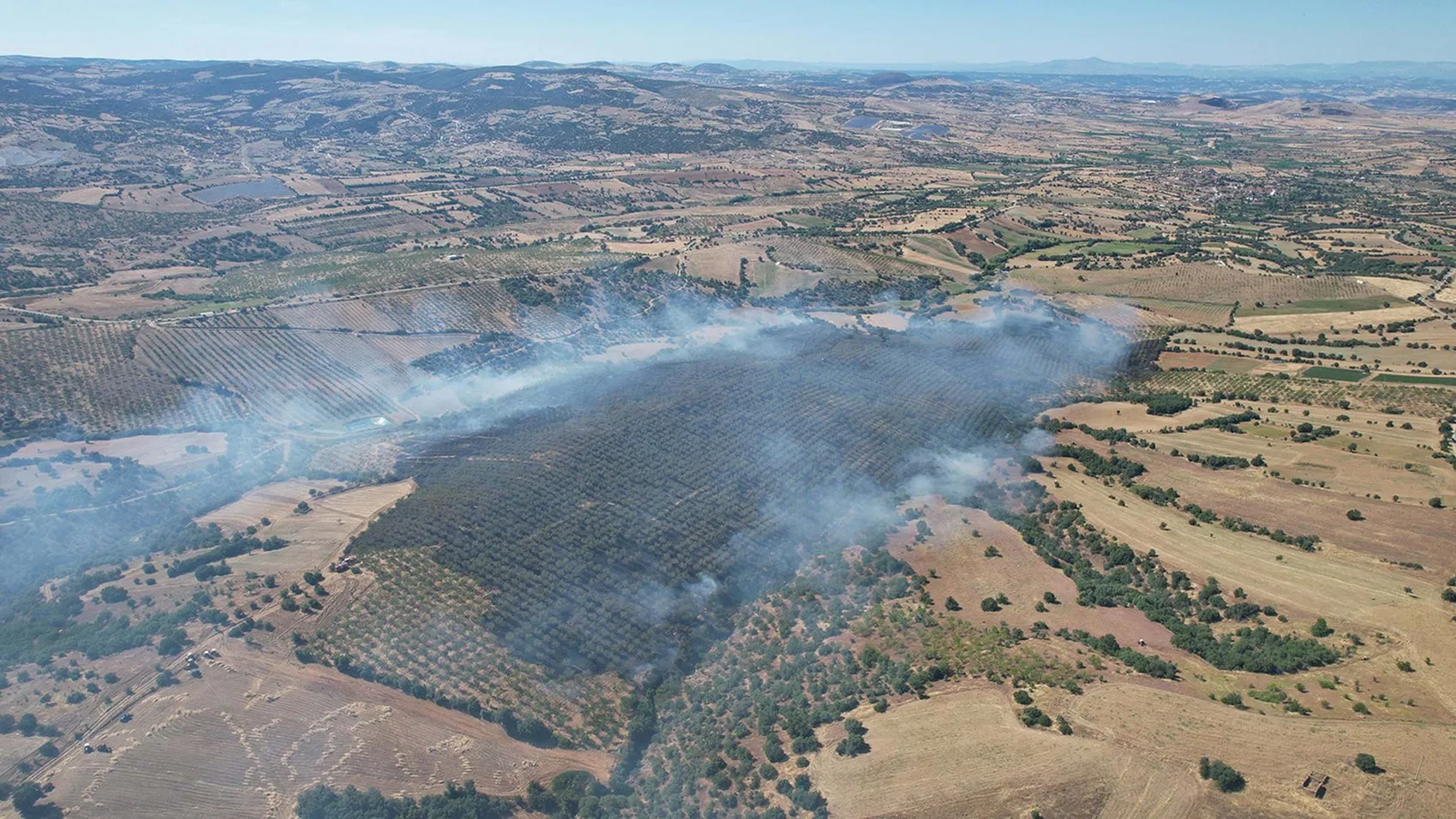 Manisa Kula orman yangınıyla sarsıldı