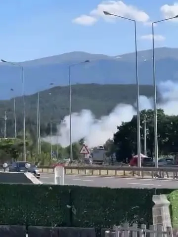 Bursa yolunda yangın alarmı