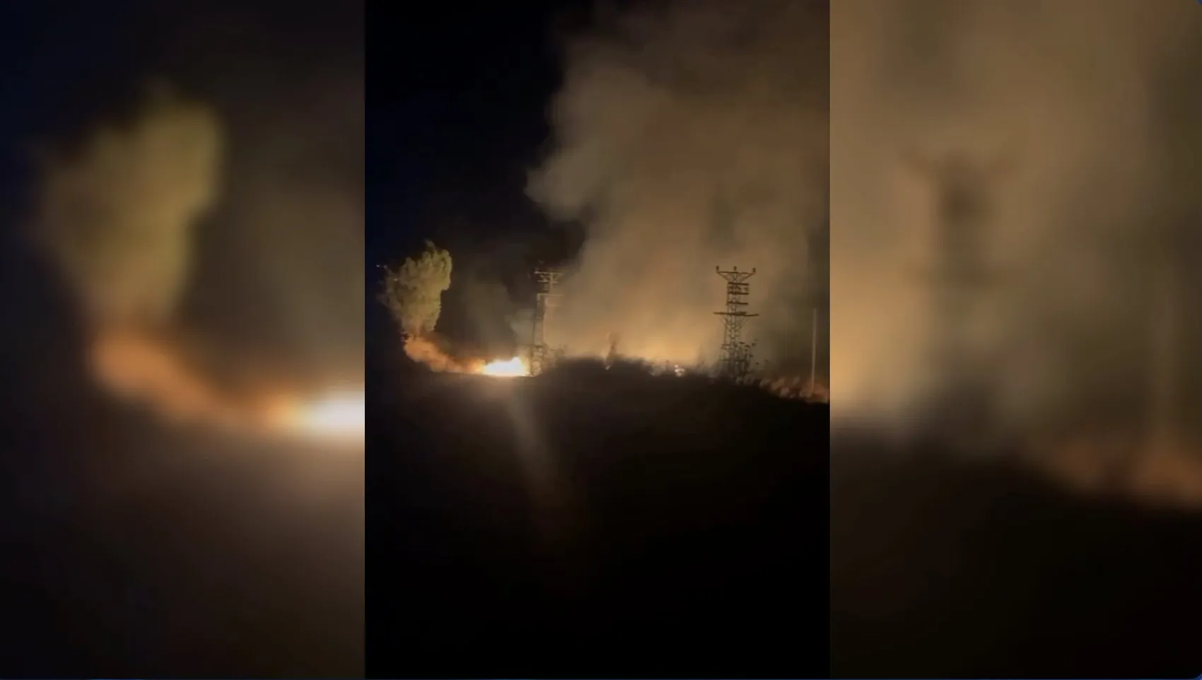 Adıyaman Ali Dağı'nda gece saatlerinde orman yangını çıktı