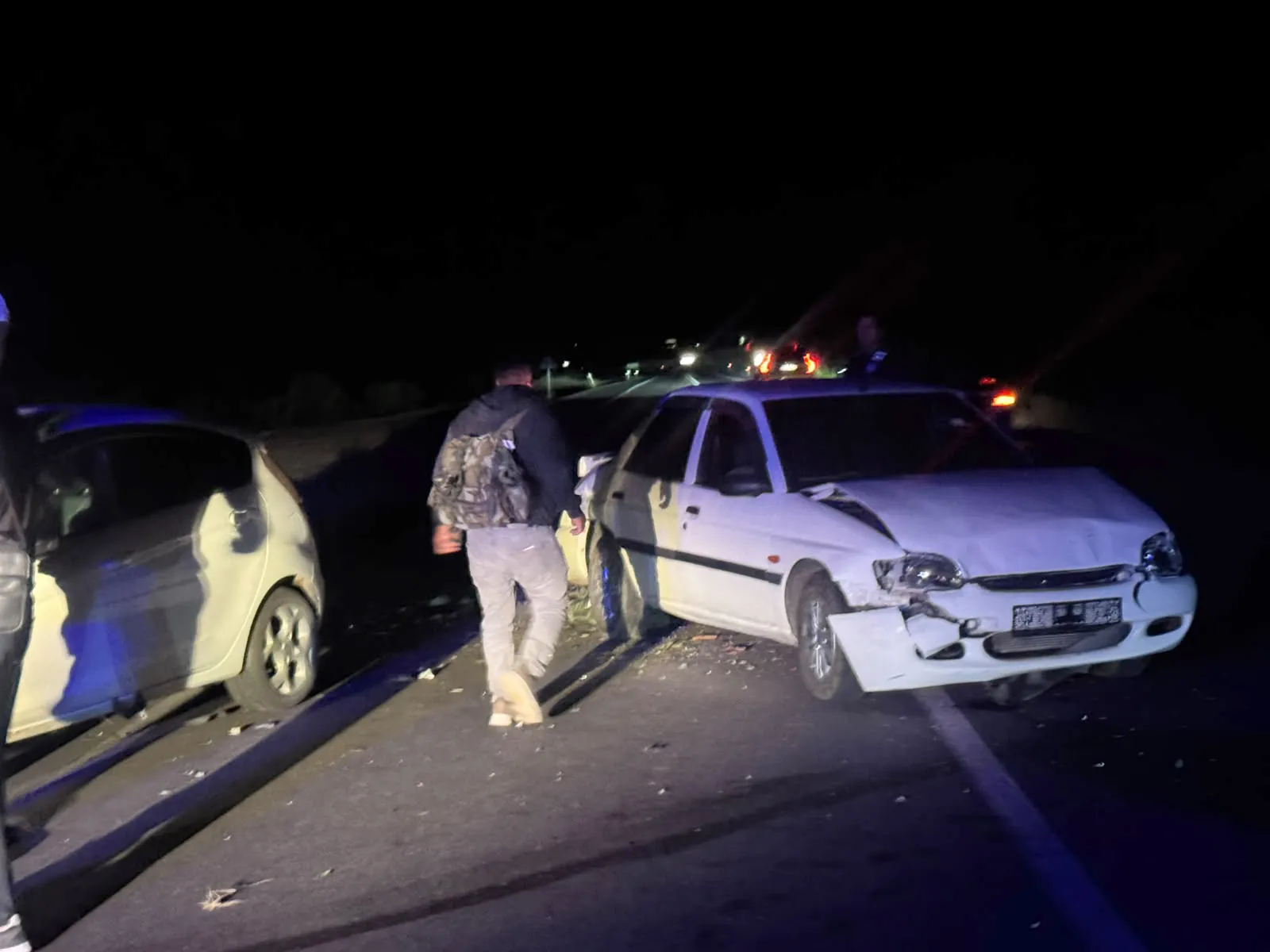 Kütahya yolunda zincirleme kaza 3 yaralı ve 6 telef olan hayvan
