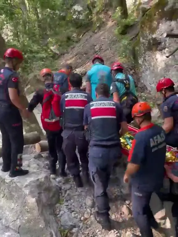 Osmaniye'de kanyon kazası Helikopterle hayat kurtarıldı