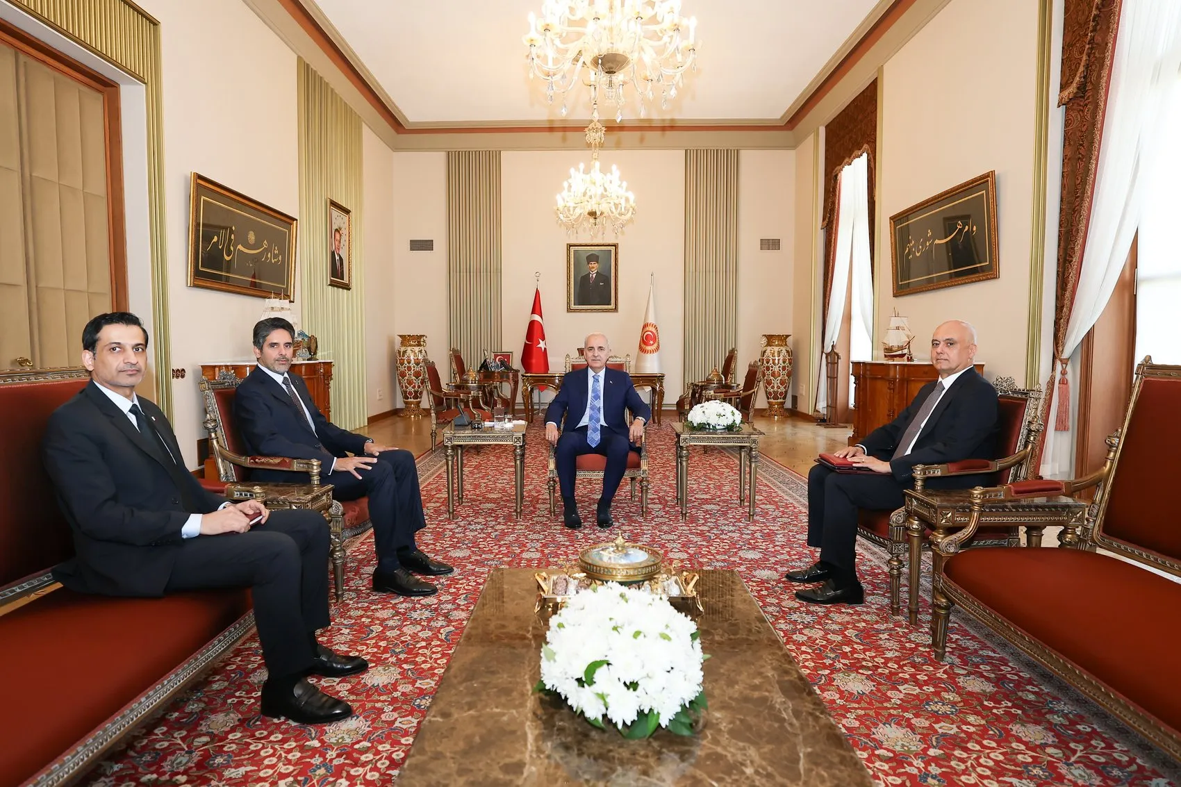 Kurtulmuş ve Katar Büyükelçisi bölgesel krizleri masaya yatırdı