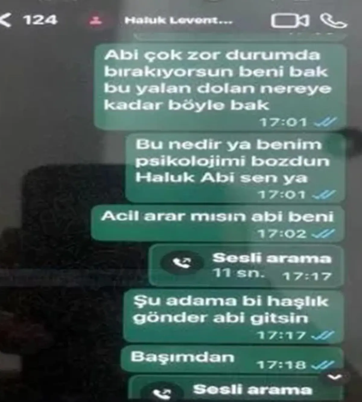 Yazışmalar ortaya çıktı! Avukat ve galerici de var... "Psikolojimi bozdun Haluk abi" 3