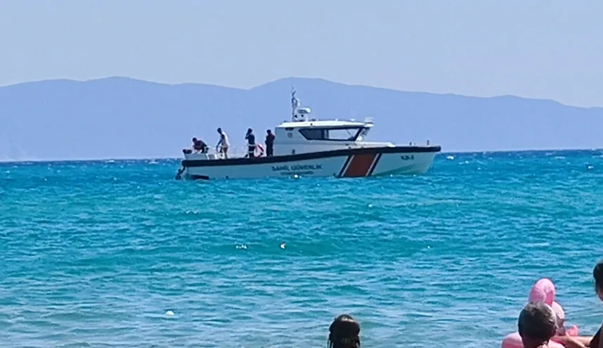 Keşan'da akıntıya kapılan tatilciyi Sahil Güvenlik kurtardı