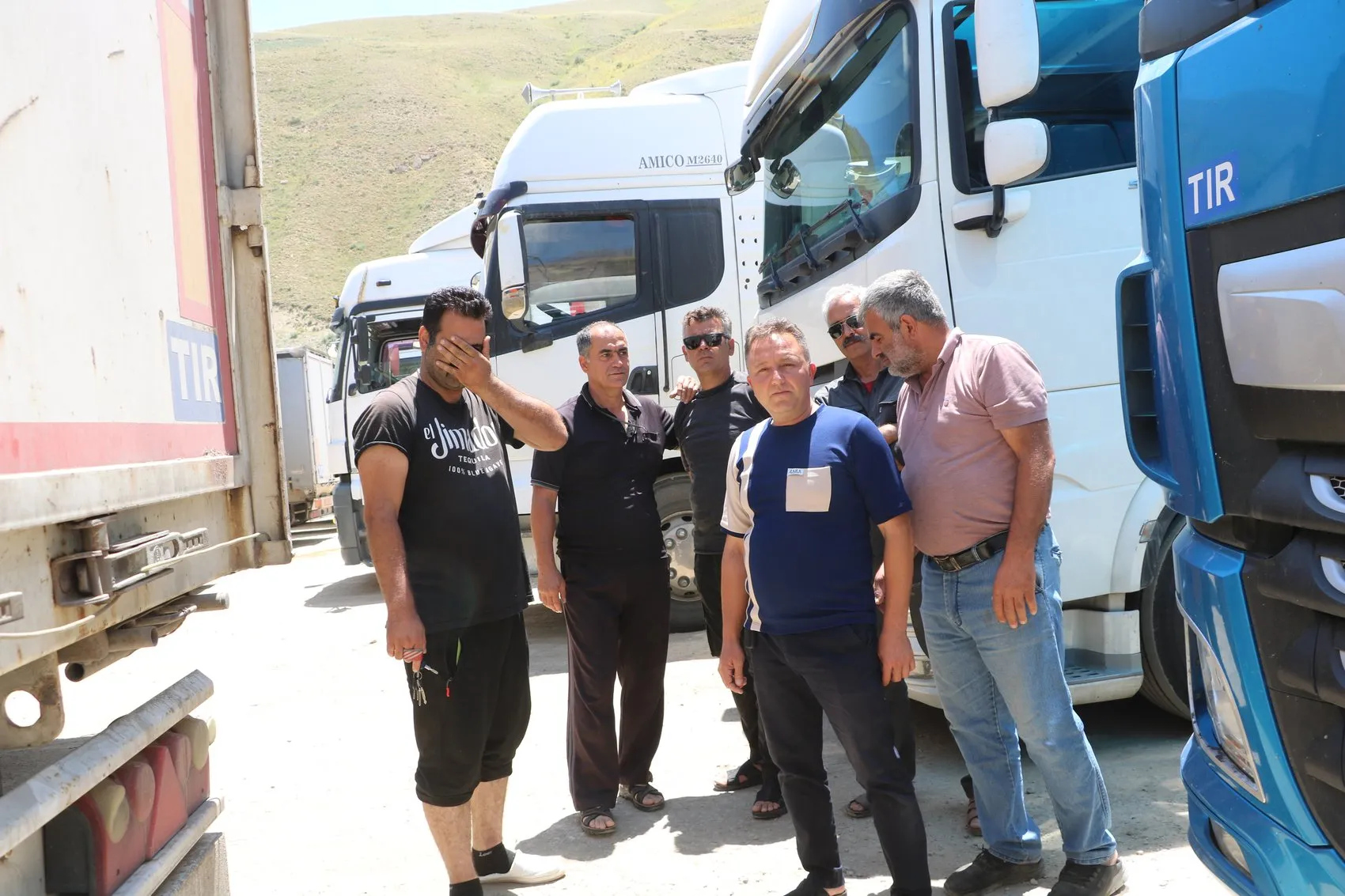 Esendere sınırında 12 kilometrelik TIR çilesi