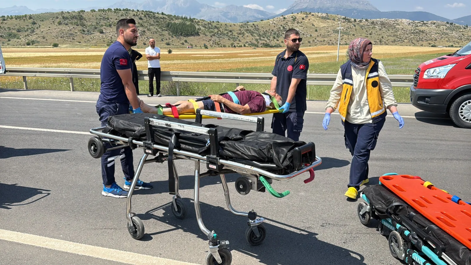 Seydişehir yolunda iki araç çarpıştı